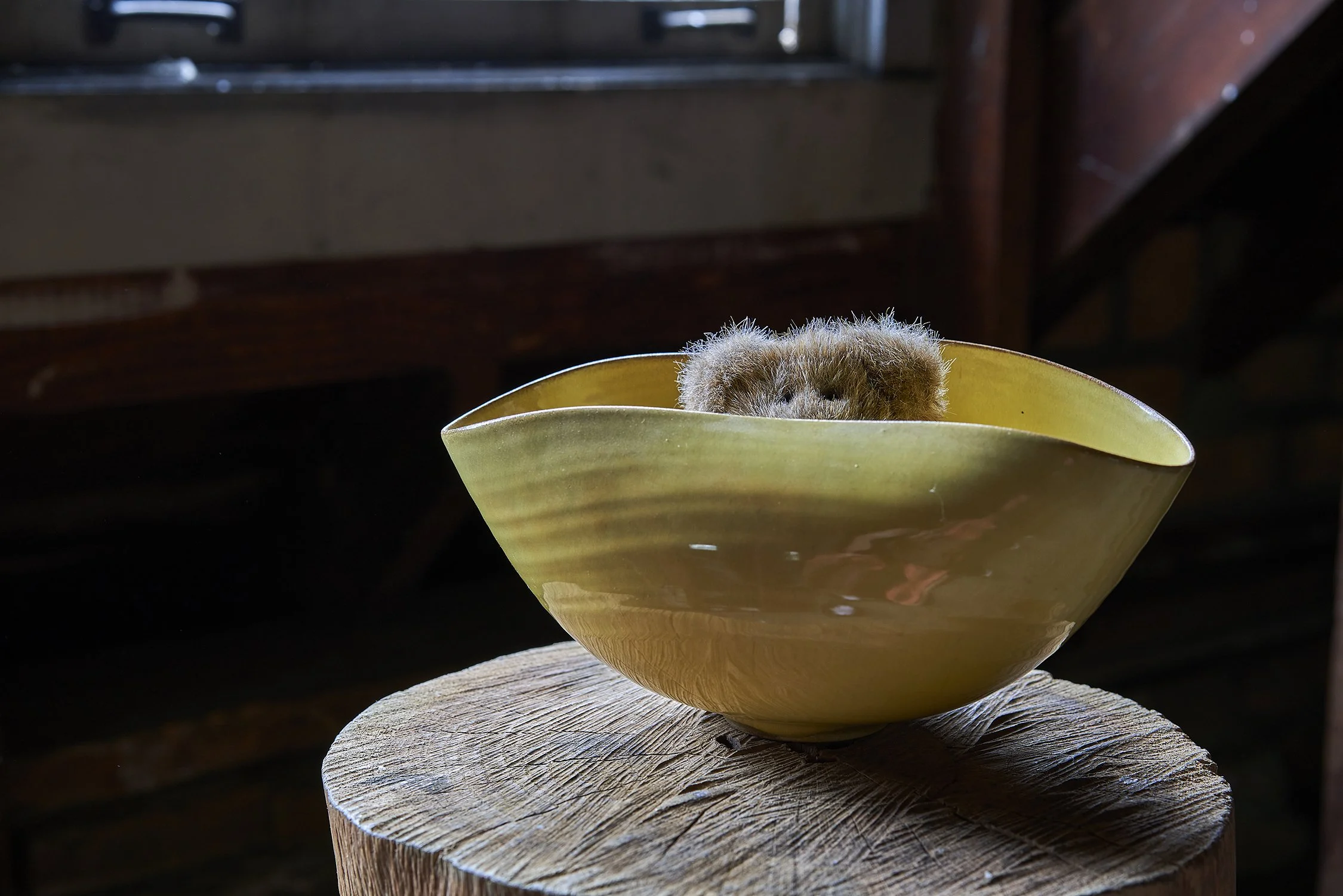 Gertrud and Otto Natzler Ceramic Bowl Signed circa 1940s — The S
